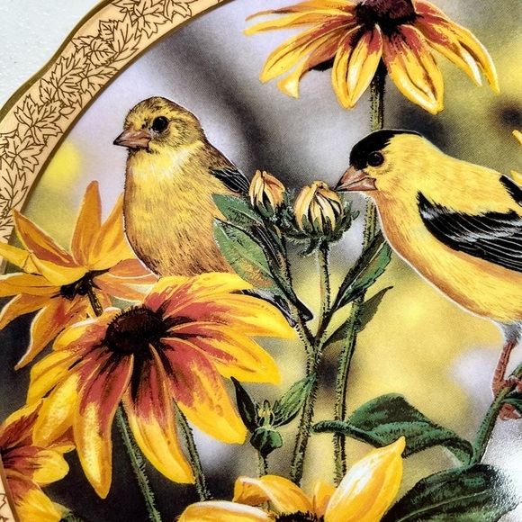 “Glimpse of Gold"
by Janene Grende Sixth in the Illusive Wings decorative plate - Picture 3 of 7